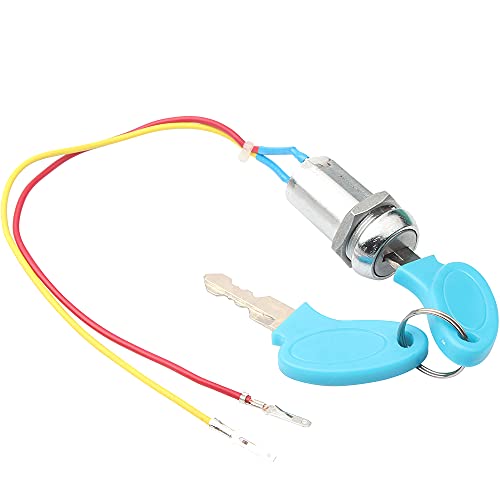 2 Wire Ignition Key Switch Lock Universal Locking Ignition Key Starter for ATV Moped Pocket Bike Motorcycle Go Kart Gas Electric Scooter