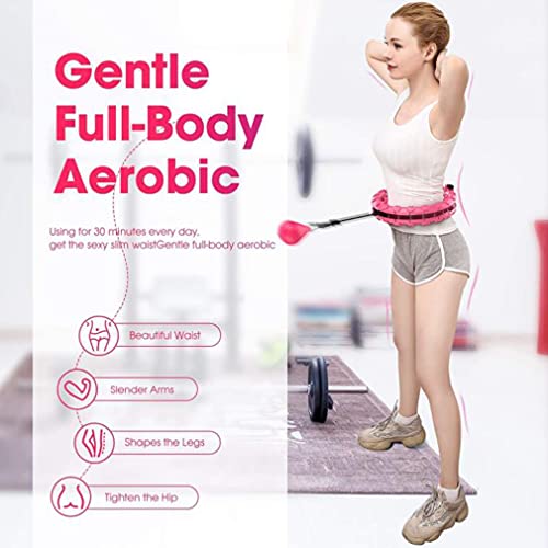 MANQIAN Hula Hoop Exercício Smart Hula Hoops para Adultos Perda de Peso Ajustável 2 em 1 Abdômen Fit