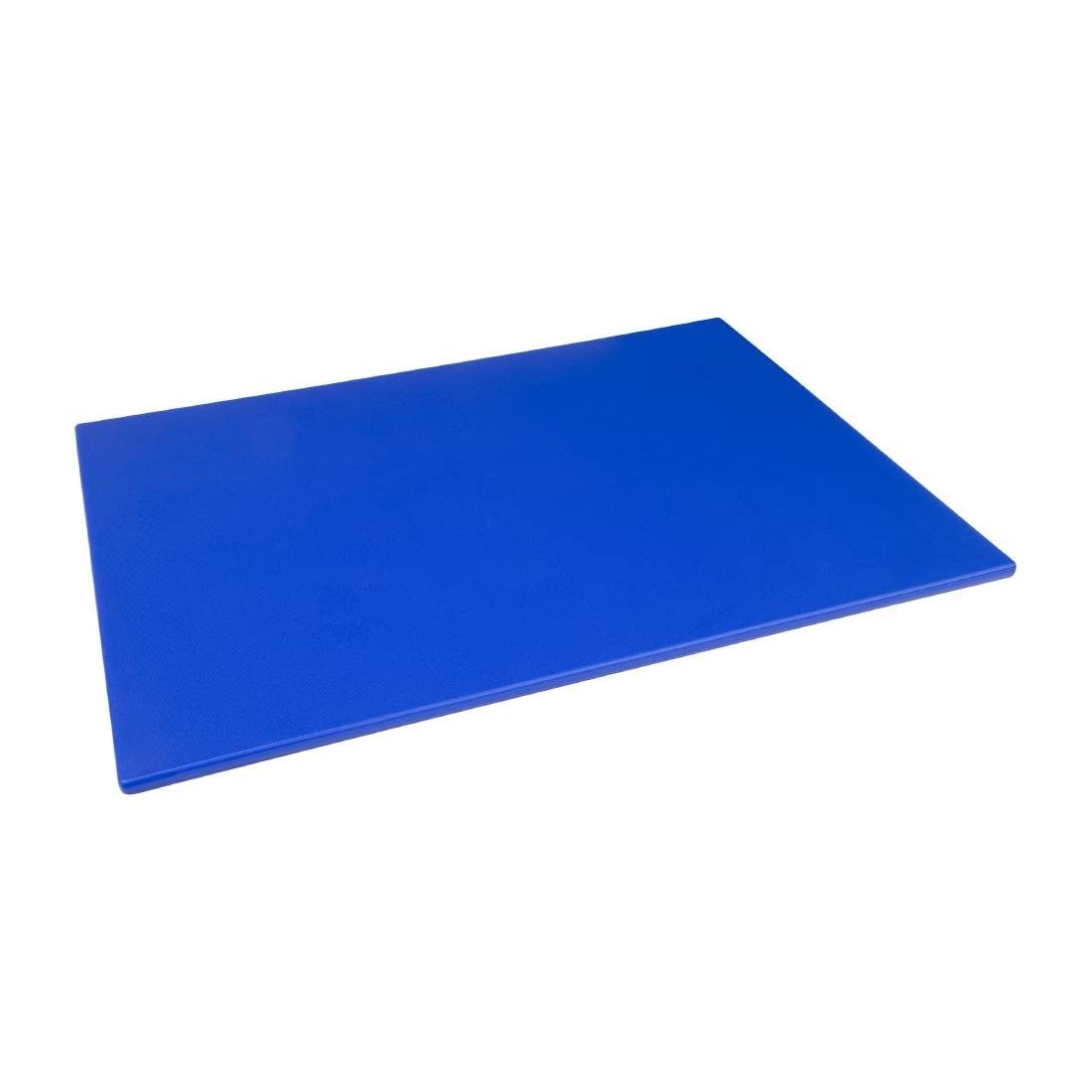 Hygiplas Tabla de cortar azul grande de baja densidad para pescado crudo - 60x45cm