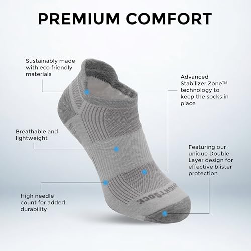 Calcetines de doble capa Wrightsock Run Tab fabricados en EE. UU. 3