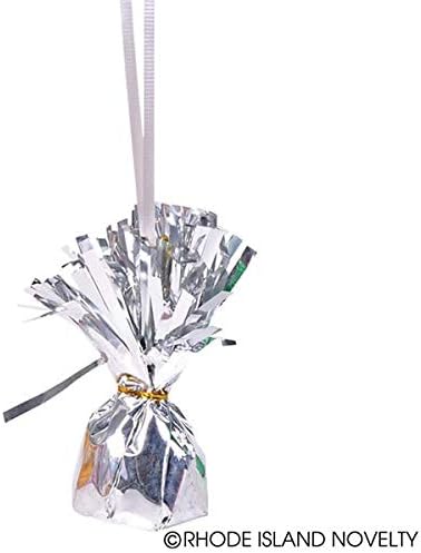 Miniatura 2 de Globo plata metálico peso (paquete de 12)