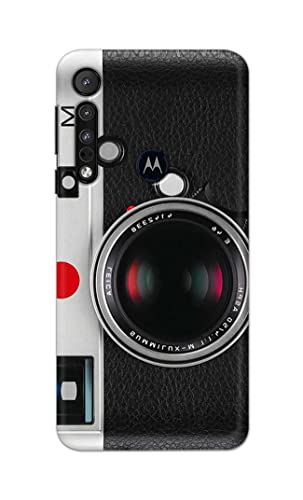 Image of Printed Hard Back Cover Case for Motorola One Macro Back Cover (Vintage Camera) -1302