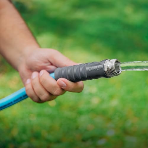 Image of Camco EVOFlex 25-Ft RV Drinking Water Hose - Features Extra Flexible Design w /Stainless Steel Strain Relief Ends - Lead-Free, BPA-Free and Phthalate-Free - 5 /8 inch Inside Diameter (22591)