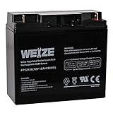 Weize 12V 18AH Battery Sealed Lead Acid Rechargeable SLA AGM Batteries Replaces UB12180 FM12180 6fm18, Universal