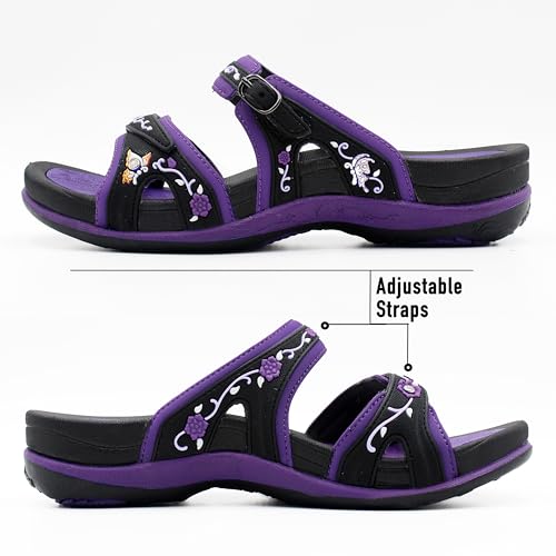 Image of Gold Pigeon Shoes SIGNATURE Comfort Walking Slides Sandals for Women | Arch Support, Waterproof, Non-Slip