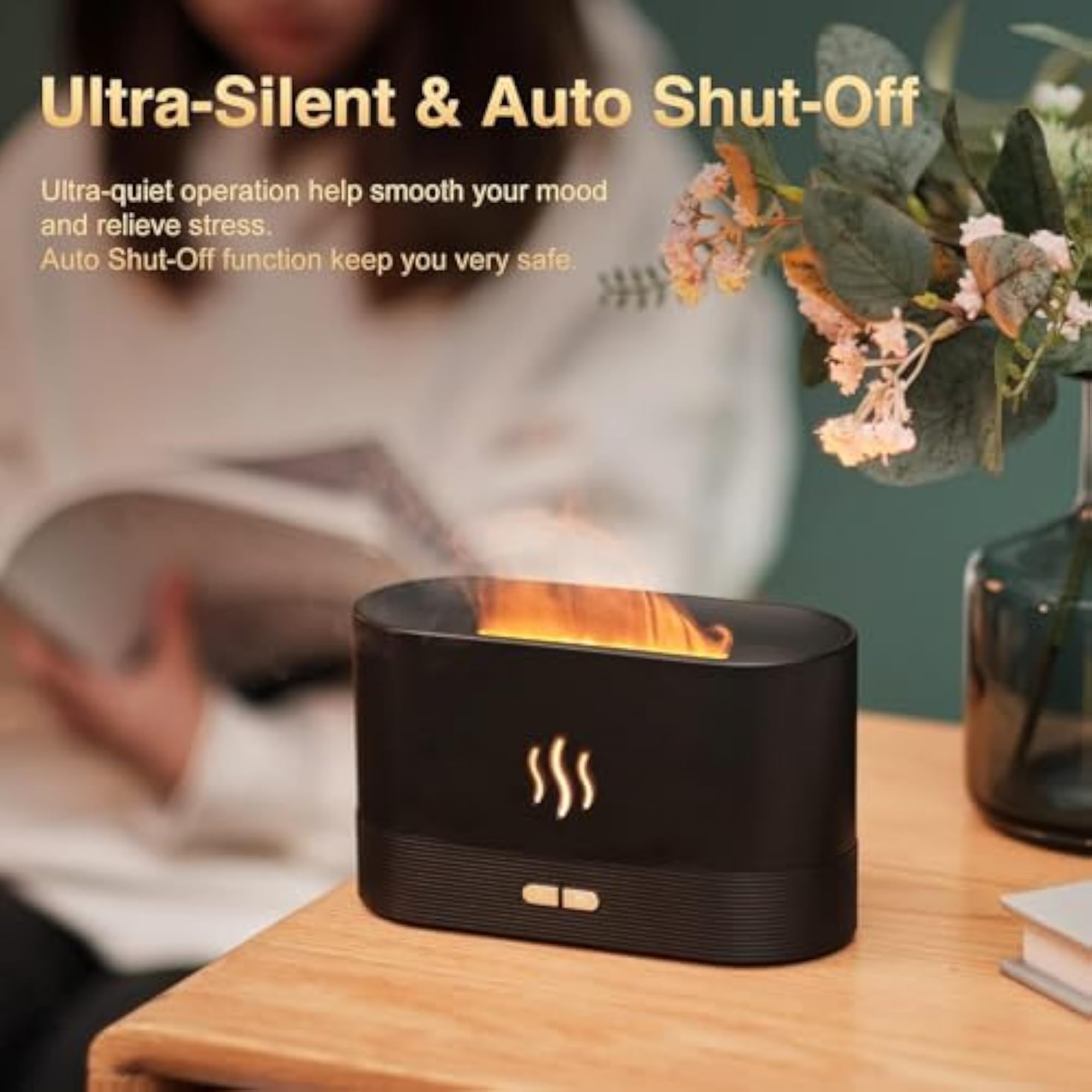 Portable Aroma Diffuser and Humidifier, Noiseless Aromatherapy Machine