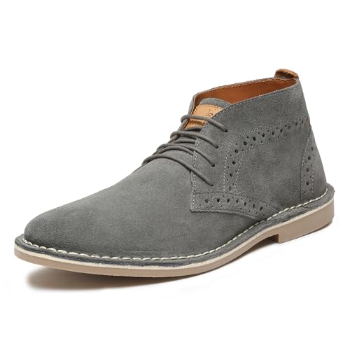 Image of LOUIS STITCH Chukka Boots for Men| Suede Leather Boots for Men| High Ankle Casual Boot | Casual Office & Trekking Shoes | Hiking Boots for Men | Stitch Down Desert Boots | [LSSDSUCKBGJB ]