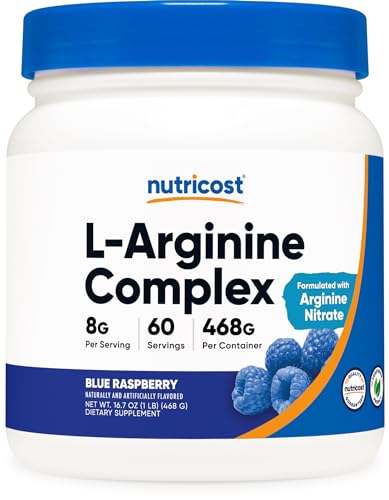 Nutricost-L-Arginine-Complex-Blue-Raspberry-60-Servings-Gluten-Free-Non-GMO
