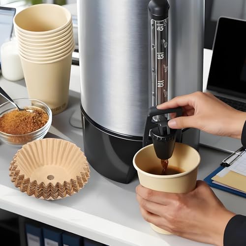 Image of Coffee Filter Compatible with Hamilton Beach 45 Cup Coffee Urn and Hot Beverage Dispenser, 100Pcs Large Coffee Filters Compatible with Sybo 30 Cup Coffee Maker