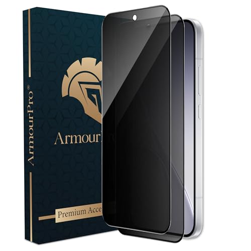 Image of ArmourPro Anti-Spy Privacy Tempered Glass for Oppo Reno 15 Pro Mini - Anti Peeping Screen Protector, Edge to Edge Full Coverage, 9H Hardness, Easy Installation Kit | Pack of 2