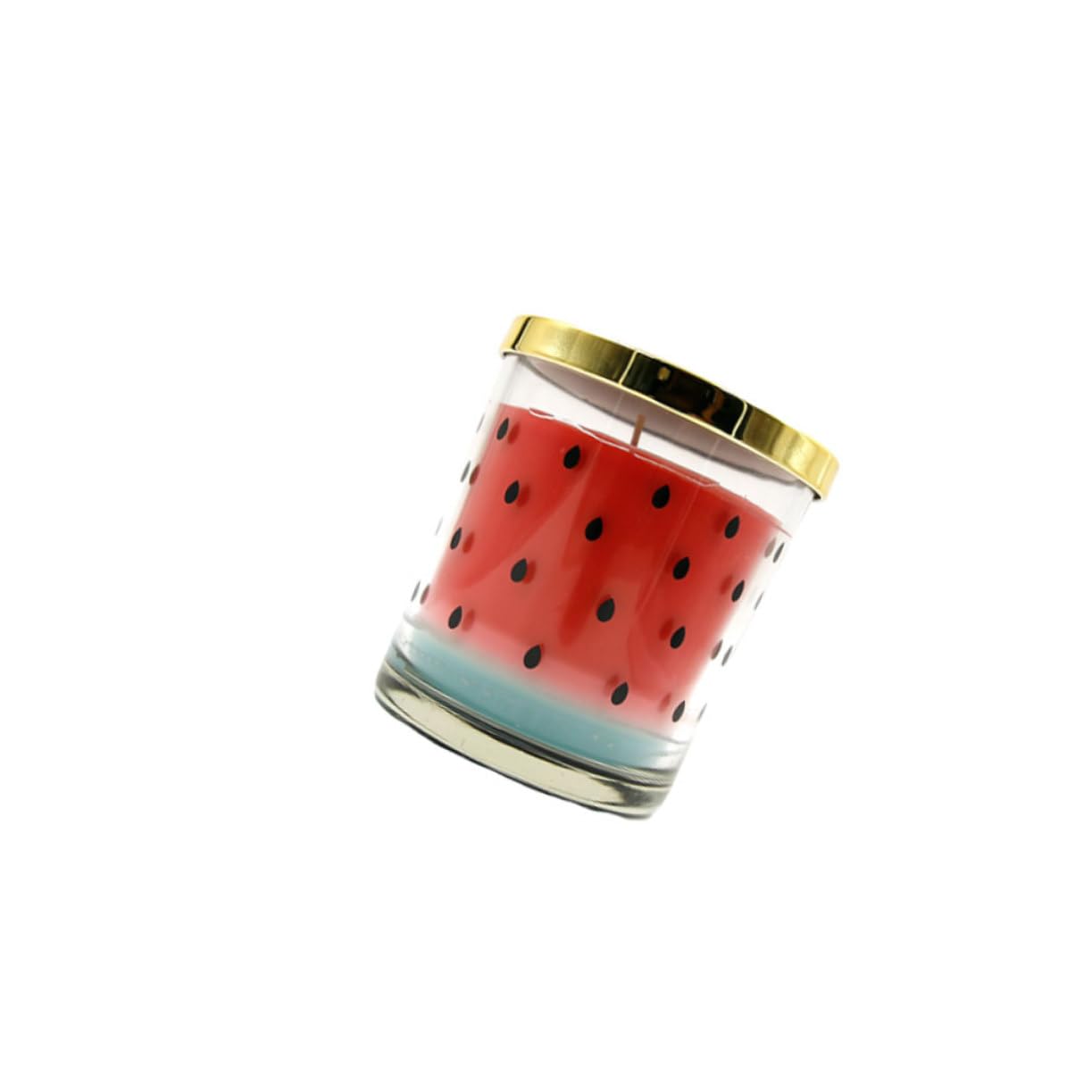 Wassermelonen Duftkerze aus Pflanzenwachs, Rauchfrei, 1 Stück