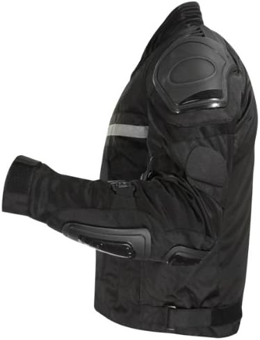 Xelement CF751 Men's 'Roll Out' Black Tri-Tex Motorcycle Jacket with X-Armor Protection - 2X-Large