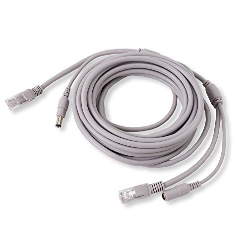 ACE WIP-90113��p LAN+�d���P�[�u�� LAN�P�[�u���E�d����̌^�y5m�z�h�ƃJ���� �z���H�� LAN�P�[�u������ 12VDC�d�������P�[�u�����