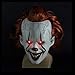 Produktbild Halloween Maske LED Stephen Kings Es Maske, Pennywise Scary Clown Latex Maske, Horror Joker Maske Clown Maske Halloween Cosplay Kostüm Requisiten