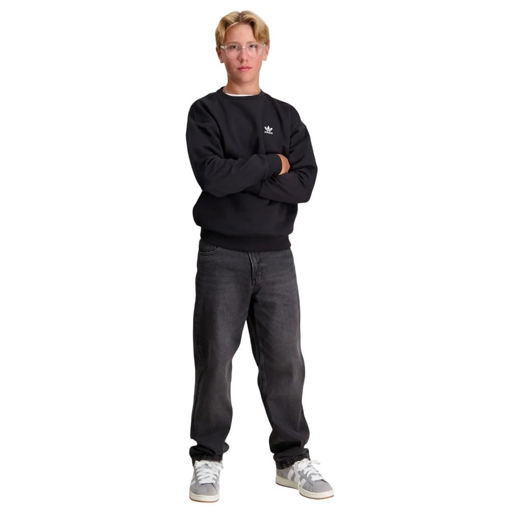 Sudadera adidas Boyfriend Crew Negro JC8422 Hoodie NIÑO NIÑA