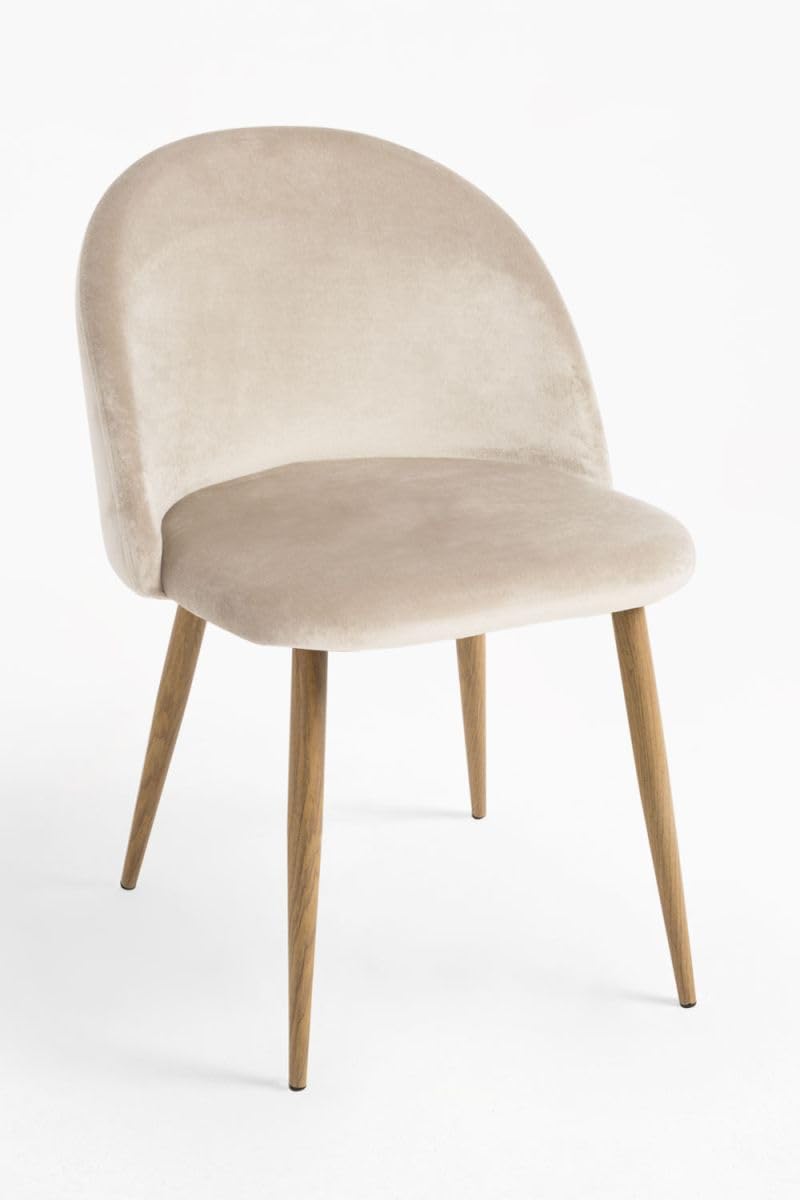 Regalos Miguel - Sillas Comedor - Silla Vint Terciopelo - Beige