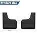 HZEL Car Mud Flaps, 4PCS Soft Flexible Bendable Rubber Vehicle Mudguard Splash Guard with Hardware Tool, Auto Exterior Protection Accessories for Front & Rear, Universal for Most Sedans (Black)