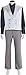 Bram Stoker's Cosplay Dracula Costume Men's Jacket Pants Vest Shirt Full Set with Hat Halloween Gentlemen Suit (Male XL)