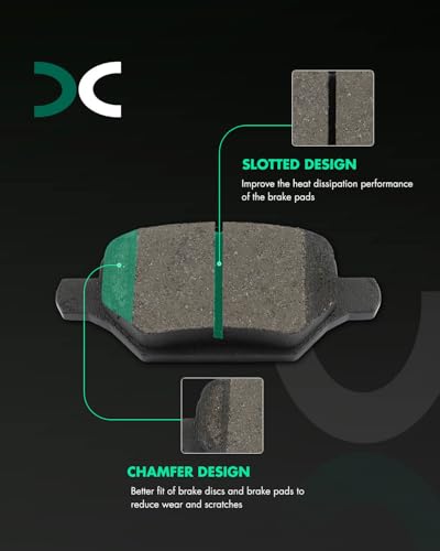 Image of SCITOO D2019 D2168 Front & Rear Ceramic Brake Pads Sets w /Hardware Replacement For Buick For Encore 2018-2022,For Buick For Encore GX 2020-2021,For Chevrolet For Trax 2018-2022