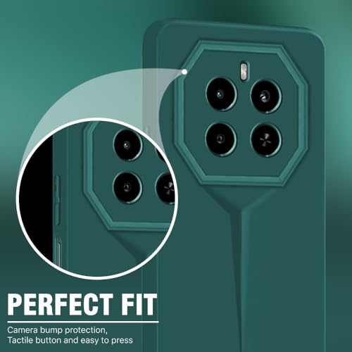 Image of WOW IMAGINE Back Cover for Realme Narzo 70 | Realme Narzo 70 Pro | Realme 12 Plus | P1 5G | Blade Series Thin Case | Camera Protection | Soft Matte Silicone Flexible Mobile Case - Green