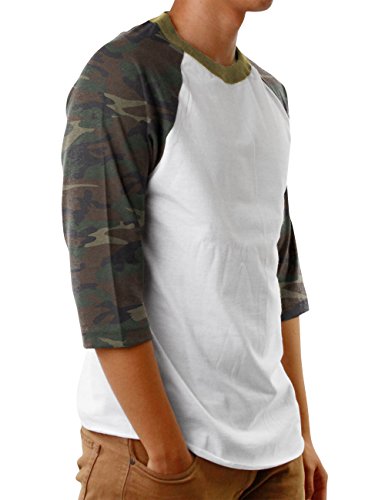 Hat and Beyond Mens Baseball Jersey Button Down T Shirts Hipster Plain Hip Hop 1UPA02 miniatura 2