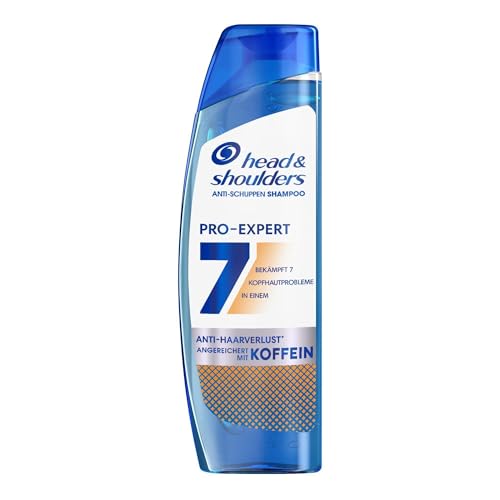 head & shoulders PRO-EXPERT 7 Anti-Schuppen-Shampoo Haarverlustschutz mit Koffein 250ml. Bekämpft 7 Kopfhautprobleme für vollständigen Kopfhautschutz