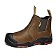 SAFETOE Sicherheitsstiefel M-8025NBO Herren Wide Fit Over Cap Composite Toe Arbeitsstiefel ESD antistatische wasserfeste Rindsleder Heavy Duty Anti-Nagel Anti-Rutsch Pu Gummisohle S3 SRC