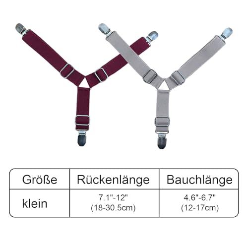Qwrqwr Hundewindel Hosenträger mit Bauchbändern Verstellbare Länge Haustier Windeln Befestigungen Komfortables Windelgegurt verhindern, dass Windeln oder Unterwäsche nach unten rutschen
