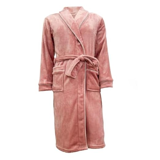 Roupão Neo Velour Flannel Aveludado 220g/m2 Médio Camesa - Rose