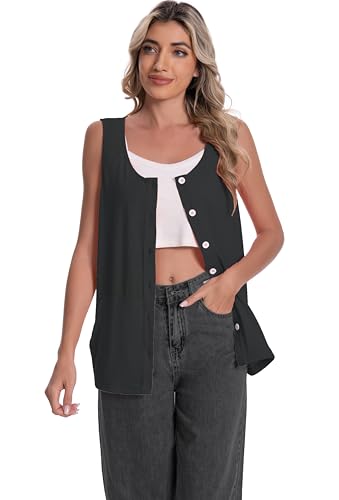 Mastectomy Top Tank with Drain Pockets Post Surgery Recovery Must Haves Clothing Comfy Sleeveless Shirts3