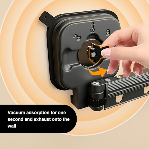 Tringle de douche rétractable au design pliable et support rotatif 360° - 4