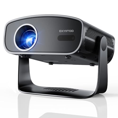 【Compatible with Netflix & Native 1080P】Smart Projector with WiFi and Bluetooth, 4K Support Home...