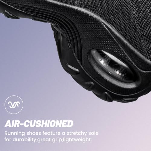 Image of YHOON Women's Walking Shoes - Sock Sneakers Slip on Mesh Platform Air Cushion Athletic Shoes Work Nurse Comfortable