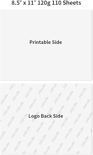 Miniatura 2 de PYD Life 110 hojas de papel de sublimación de 8.5 x 11 pulgadas, papel de transferencia de calor para sublimación, vasos, tazas, tazas, camisetas,