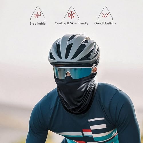 4 Pack Neck Gaiter,Sun Cooling Scart Gator Face Cover for Men Women,Breathable Bandana for Outdoor Sports(4 Colors)2