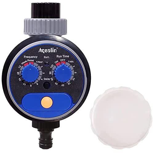 Aqualin Garten Bewässerungsuhr mit Kugelhahn, Wassercomputer-Update, kein Wasserdruck erforderlich …