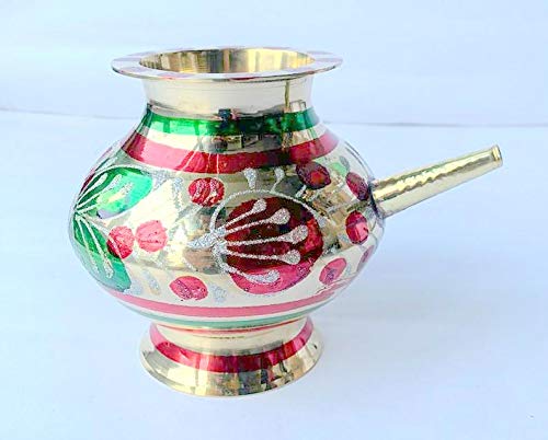 Robin Exports Beautiful Brass Karwa Chauth Lotta 11 Cm