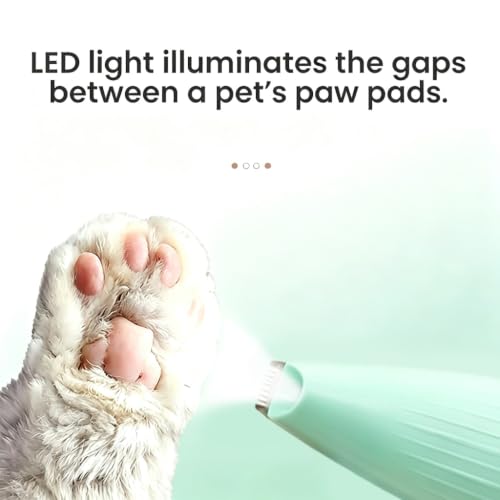 Image of Qpets Dog Trimmer for Grooming, Rechargeable LowNoise Mini for Paws, Face