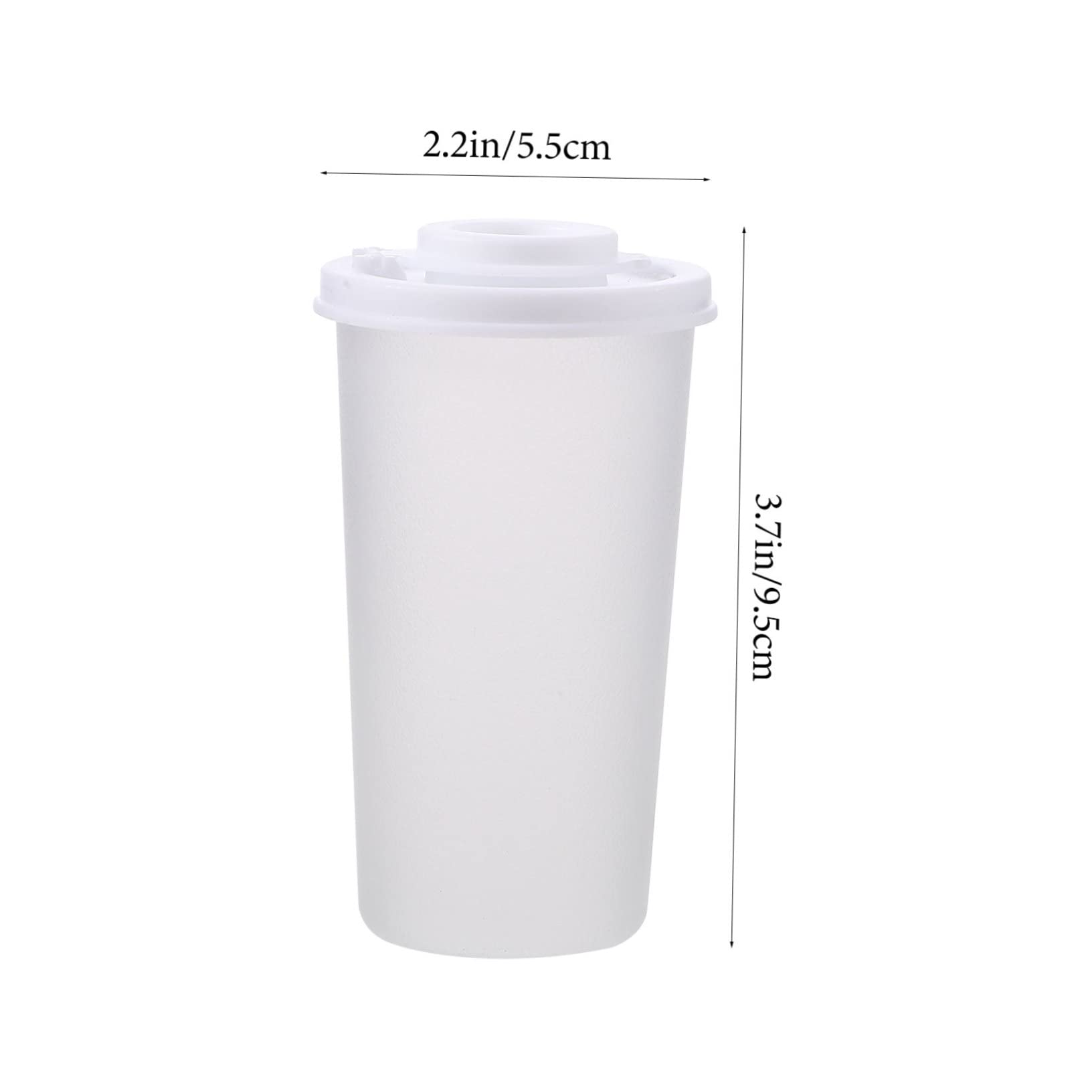 OFFSCH 2Pcs Clear Kitchen Mini Spice Bottles Lightweight Plastic for Seasoning Condiments for Home Use Picnic and Kitchen Organization