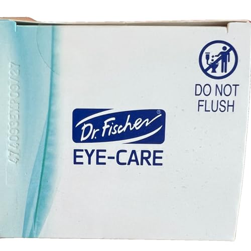 Dr. Fischer Tea Tree Eyelid Wipes - Gentle Eye Wipes for Everyday Dry Eye Relief - Hypoallergenic Makeup Remover (6 packs of 30 wipes each).