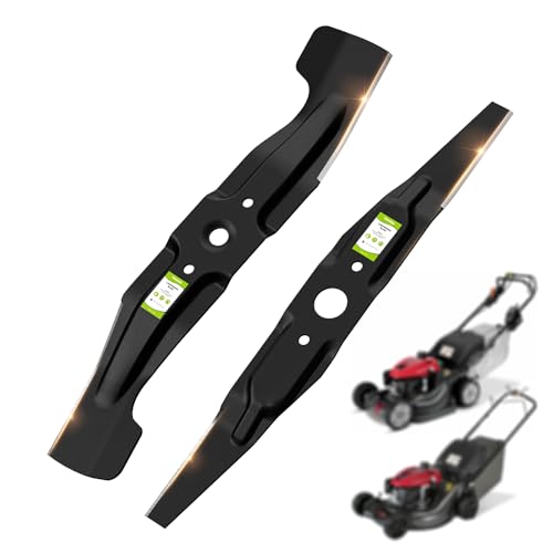 Fismiuta Lawn Mower Blades for Honda HRR216 HRR216K9 VKA VYA, HRX217, High Lift Mulching Blades for Walk Behind Mowers, 21' Twin Blade Set Replaces OEM no. 72531-VH7-000 & 72511-VH7-000 (Set of 2)