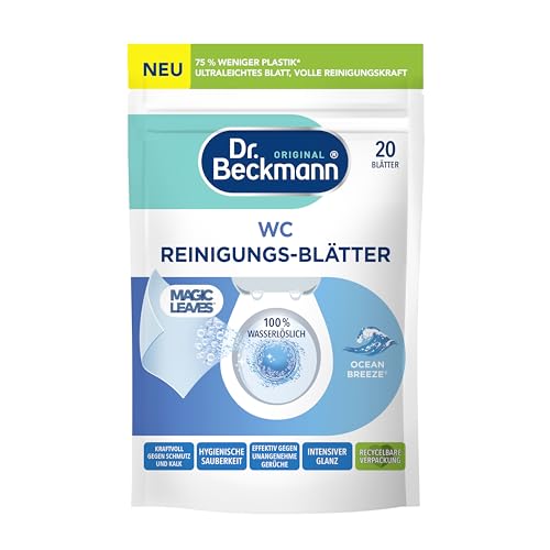 Dr. Beckmann WC Reinigungs-Blätter | Ocean Breeze | 20 Stk.