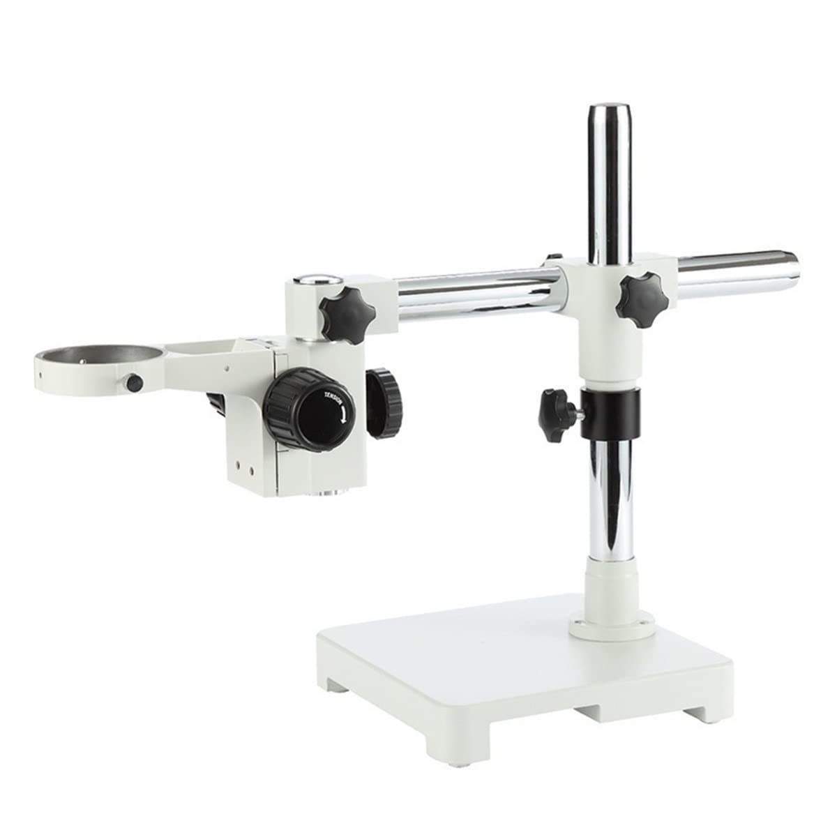 Ersatzteile für Labormikroskope Verstellbares Galgenstativ for binokulares Trinokular-Stereomikroskop 76 mm Kopfhalter Aluminiumbasis Zoom-Mikroskop-Stützbühne