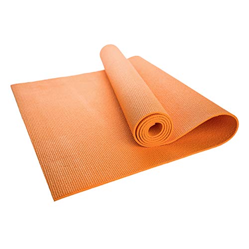 Hello Fit Kid-Friendly Yoga Mat, Economical 10 Pack, 68X24 Inches, 4Mm Thick, Easy To Clean, Non-Slip Texture, Orange #TOP1