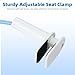 Feeding Tube Clamp, Adjustable Feeding Tube Holder with Bendable Arm and Clamp Mount, Hands-Free Gravity Syringe Holder for Enteral Gravity Syringe, Pump Feeding, Home Care, Travel (Blue)