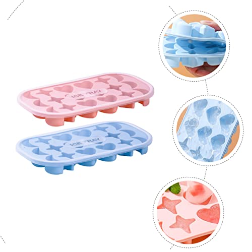 Molde para cubos de hielo con tapa 2 piezas miniatura 3