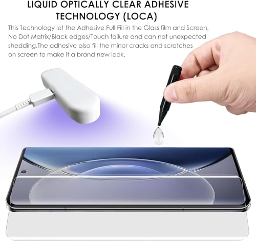 Image of SHILD - (Pack of 1 Curved UV Tempered Glass Screen Protector for Infinix Note 50s 5G | 9H Hardness | Full Adhesive | HD Clarity | Fingerprint Unlock | Edge-to-Edge Coverage | UV Kit Included
