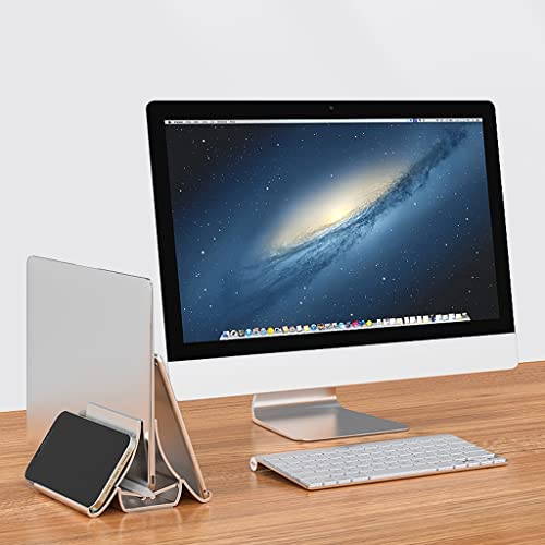 Support vertical pour ordinateur portable de bureau blanc - 7