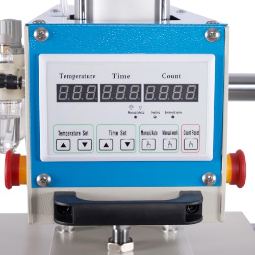 Máquina termofijadora neumática profesional con doble plato miniatura 4
