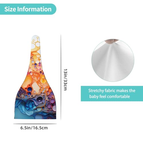 Multicolored marbling Print Newborn Baby Hat, Soft Top Knotted Beanie Cap, Cute Infant Headwear for 0-6 Months Welcome Party4